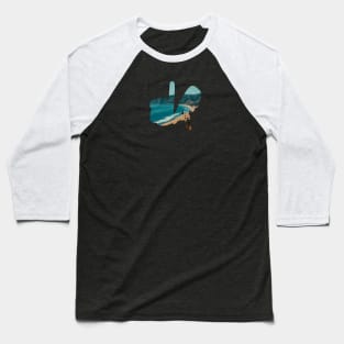 Medium LA Hands, Beach v2 Baseball T-Shirt